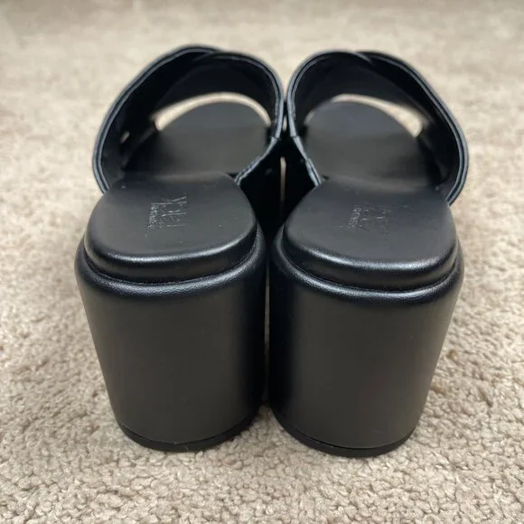 Nordstrom Heels Womens 9.5 Black Chunky Platform Y2K Inspired Block Heel NEW - Picture 4 of 9